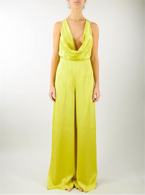 Flowing crêpe jumpsuit with bra accessory Elisabetta Franchi ELISABETTA FRANCHI | Suit | TU02042E2271